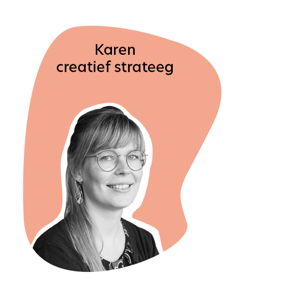 Karen, creatief strateeg bij Cayman