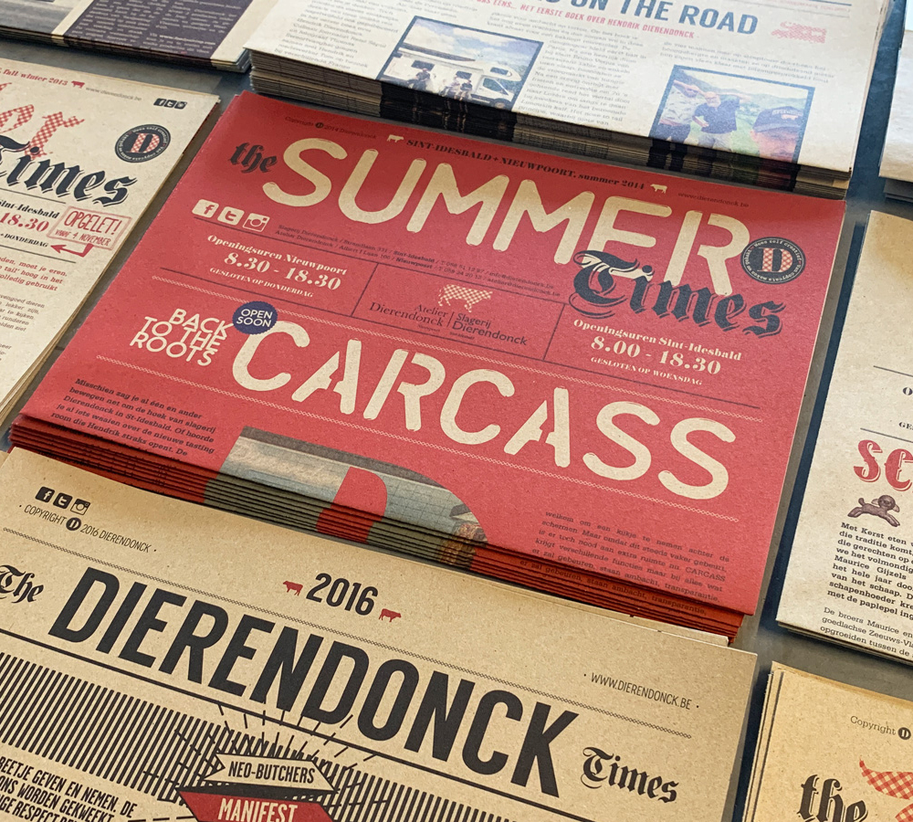 Krantjes voor Slagerij Dierendonck